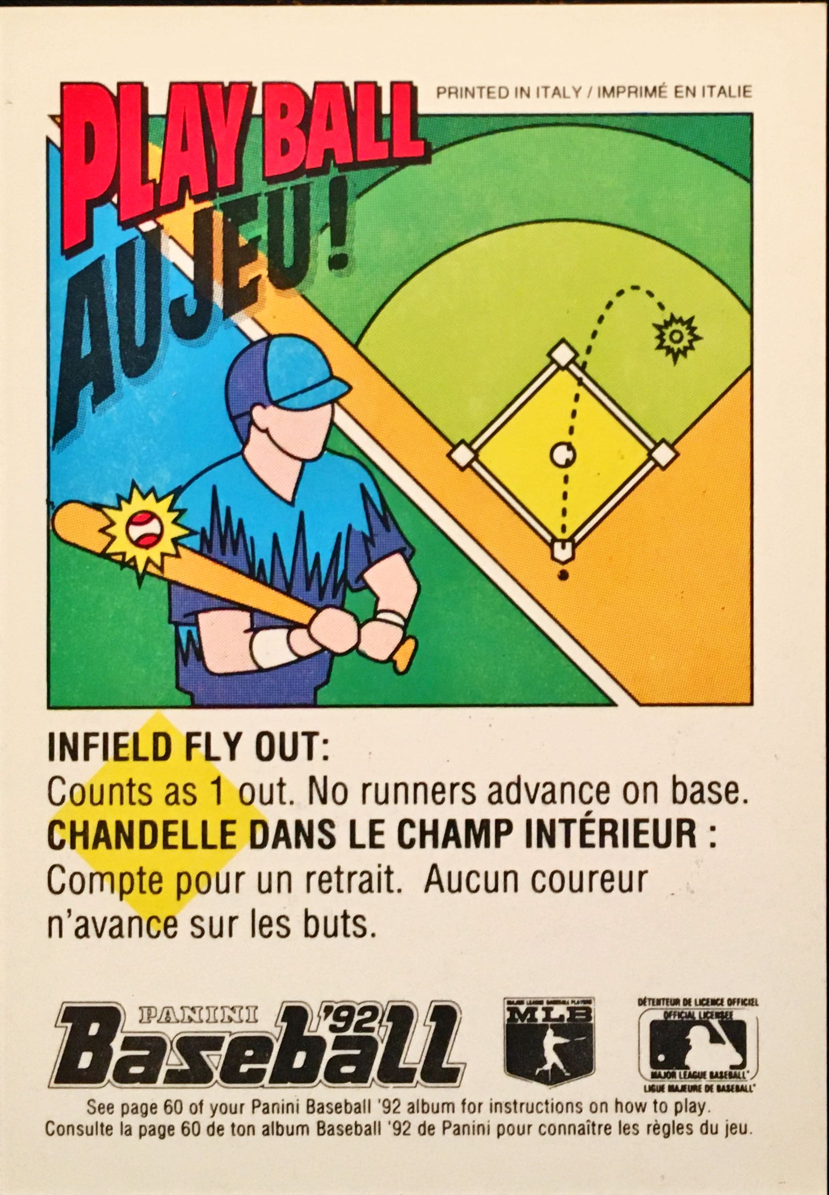 1992 Panini French 127 back image