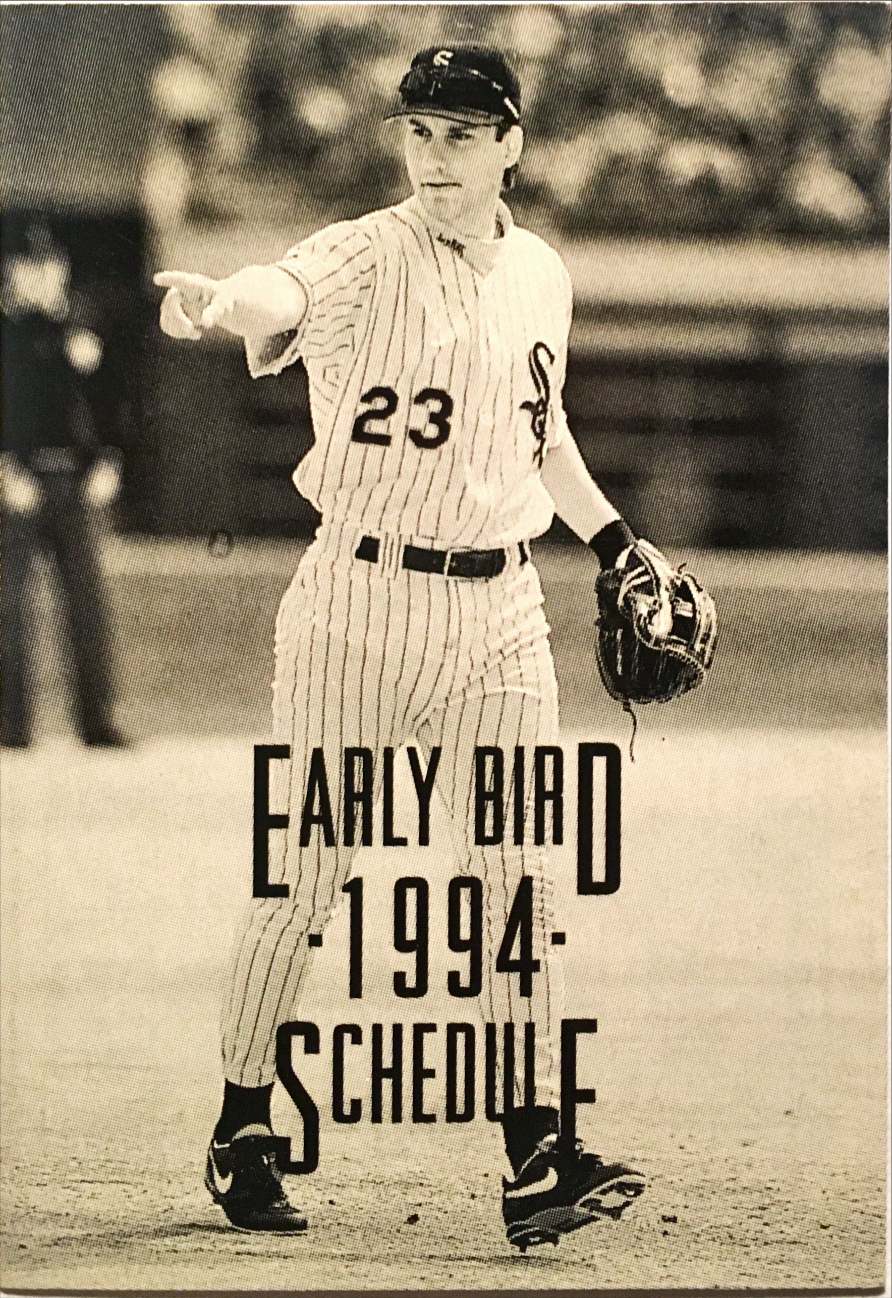 1994 Early Bird Schedule  NNO front image