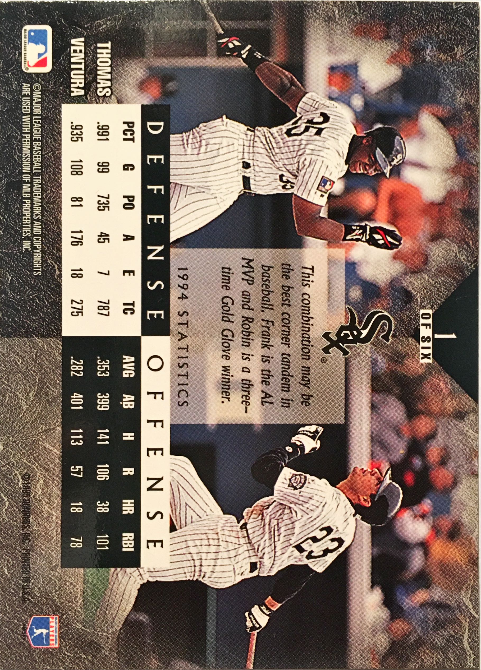 1995 Leaf Cornerstones 1 back image