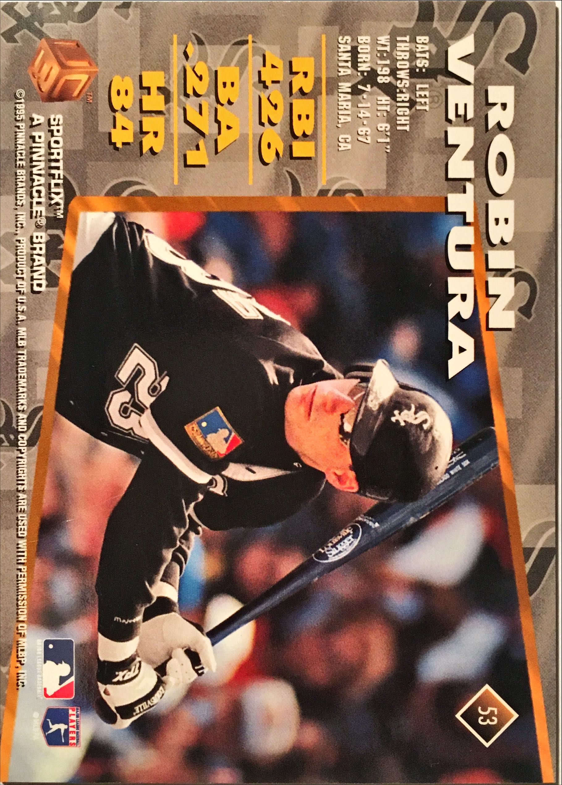 1995 Sportsflics UC3 53 back image