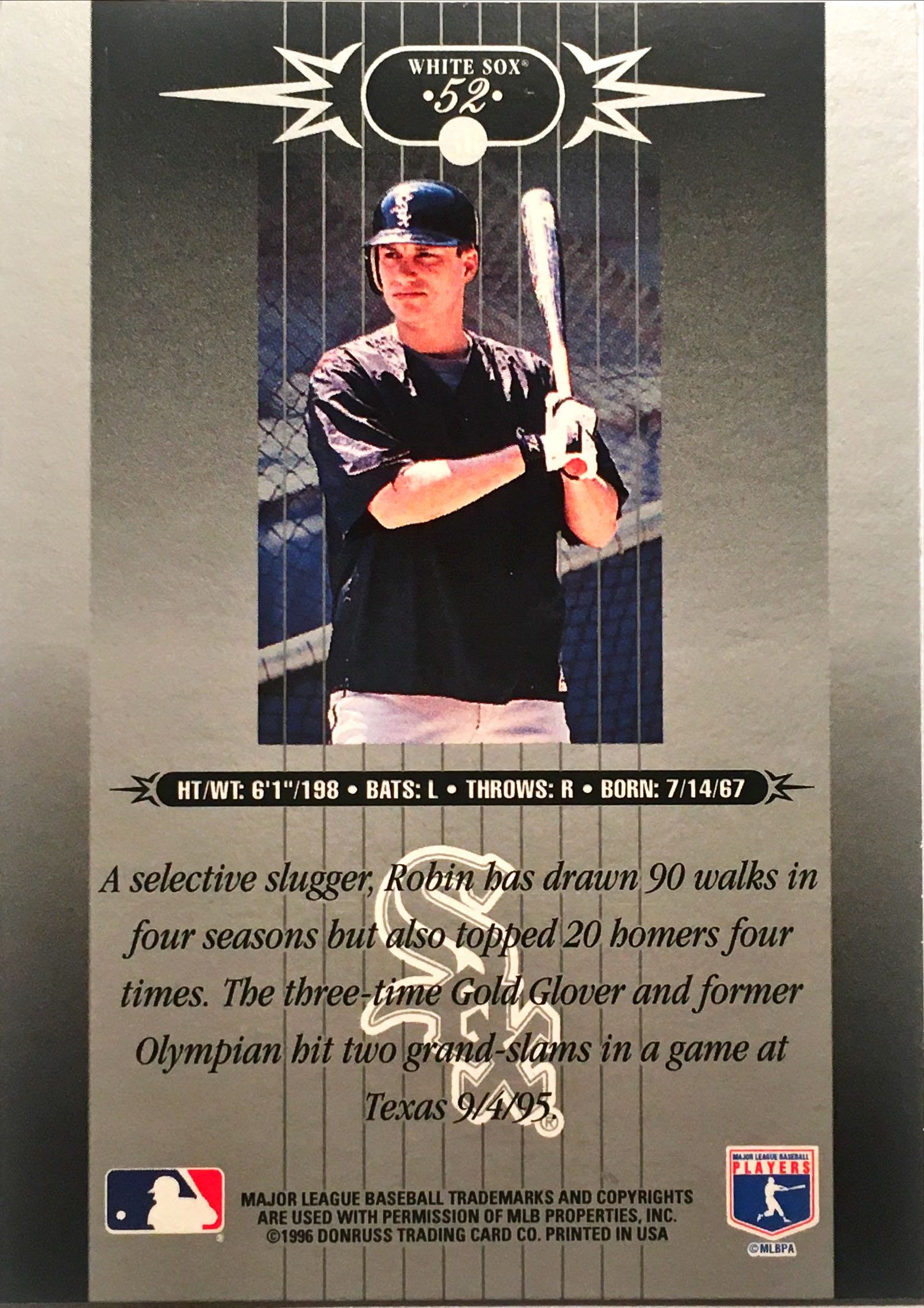 1996 Leaf Limited 52 back image