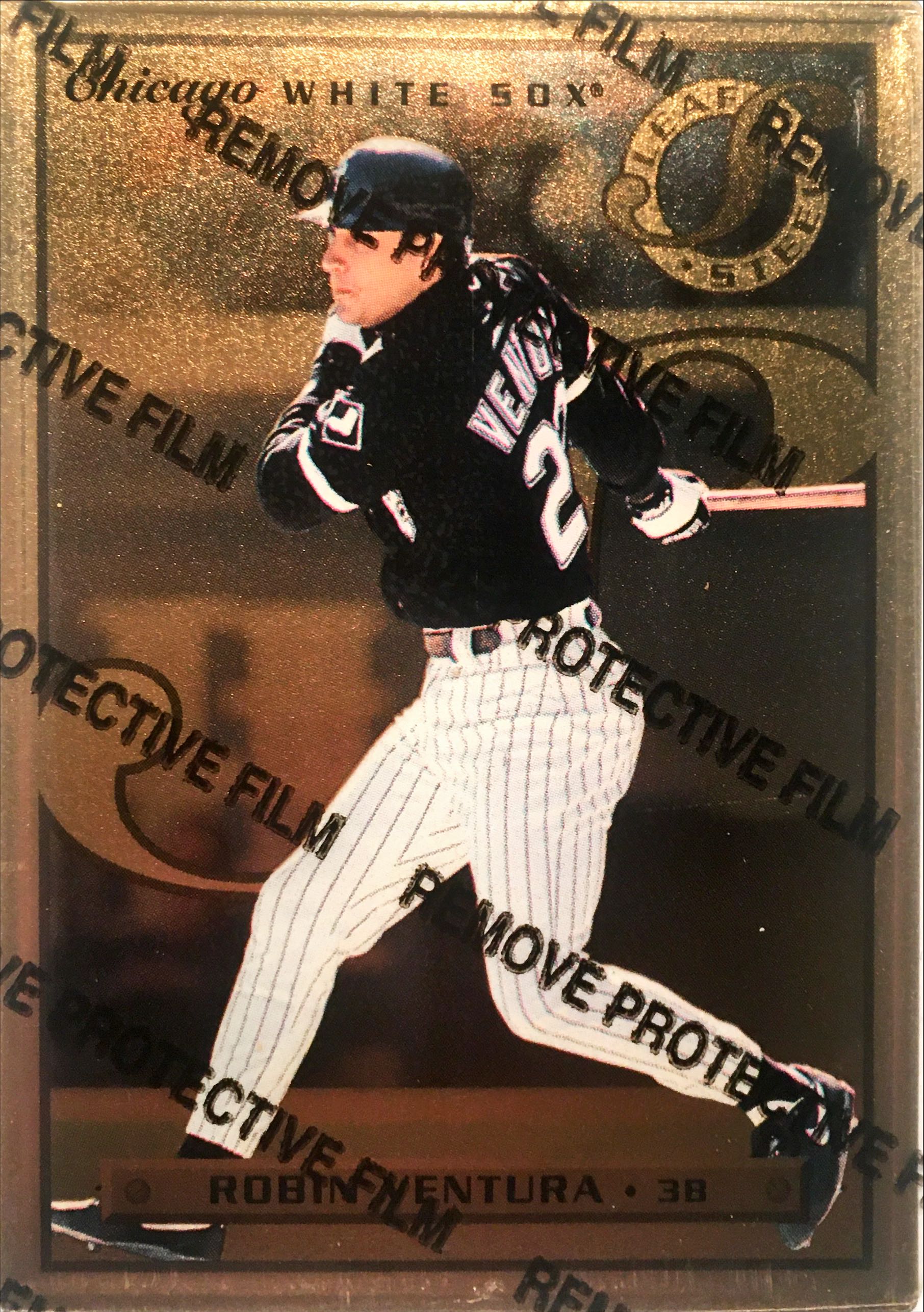 1996 Leaf Preferred Steel Gold 23 front image