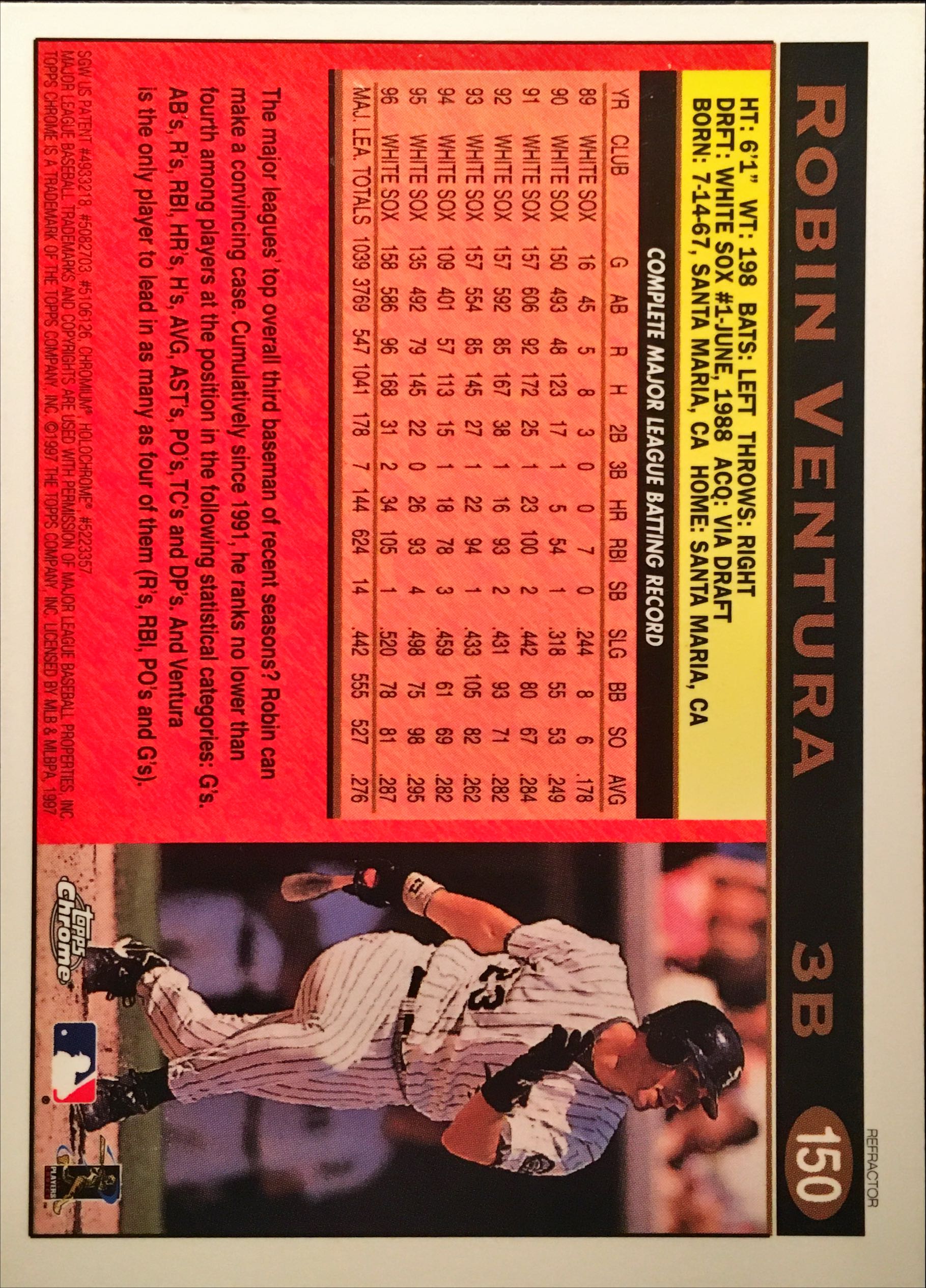 1997 Topps Chrome Refreactors 150 back image