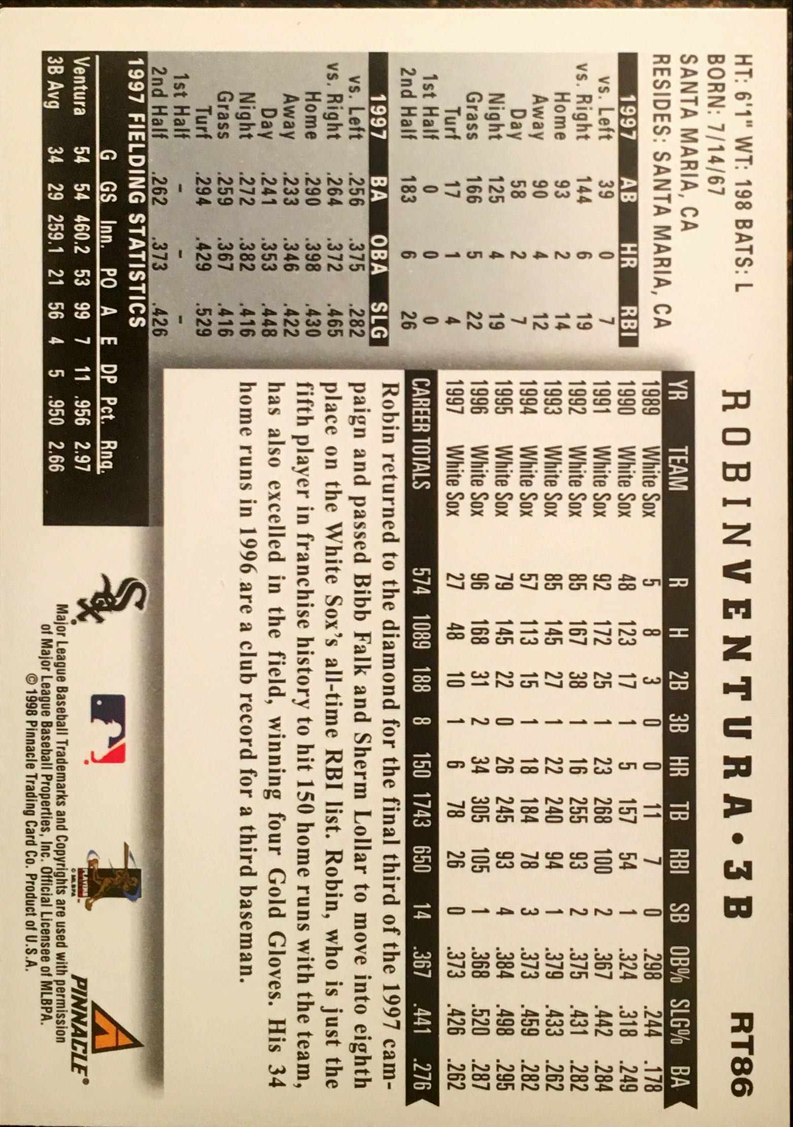 1998 Score Rookie Traded RT86 back image