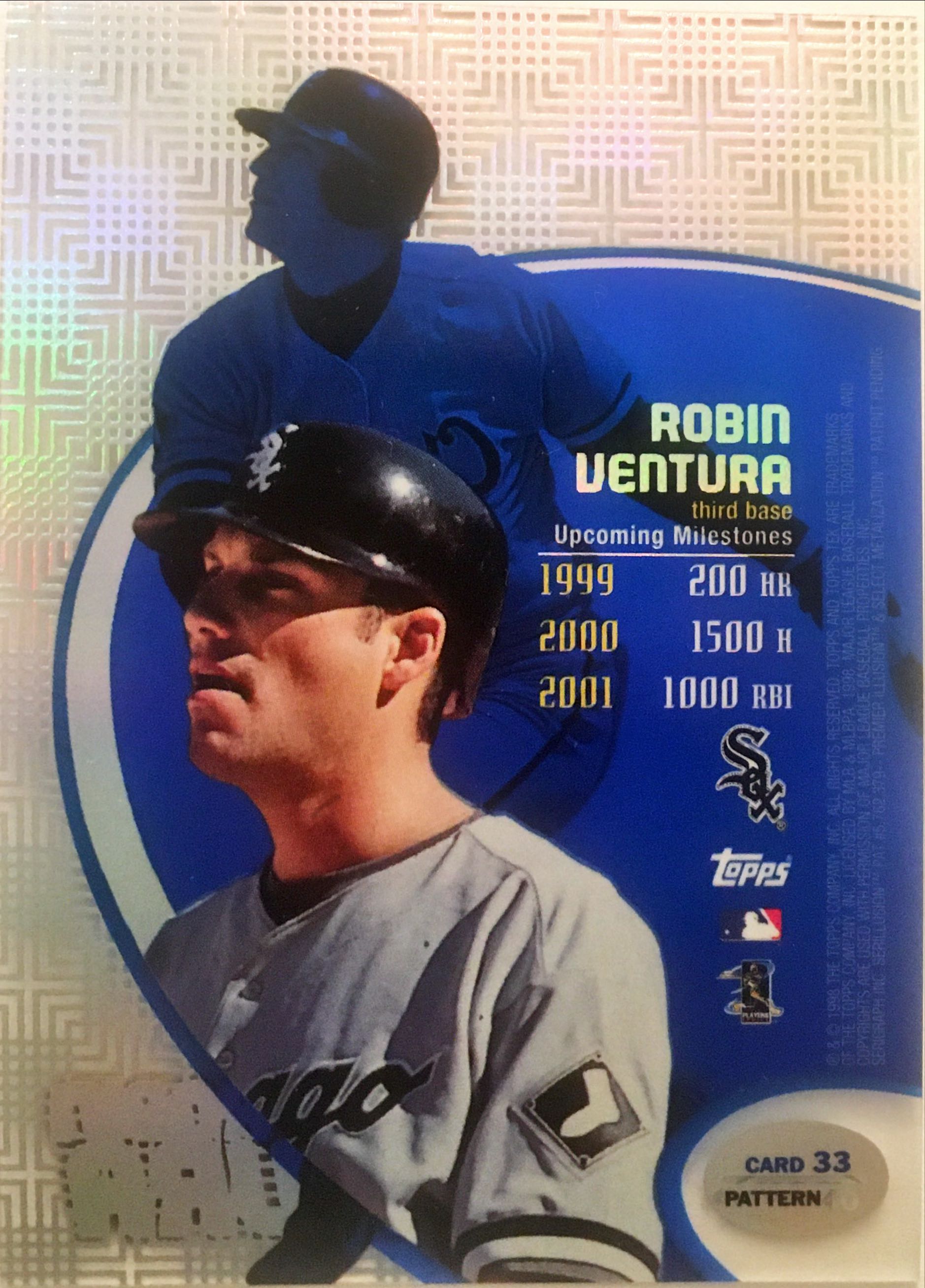 1998 Topps Tek Pattern 40 33 back image