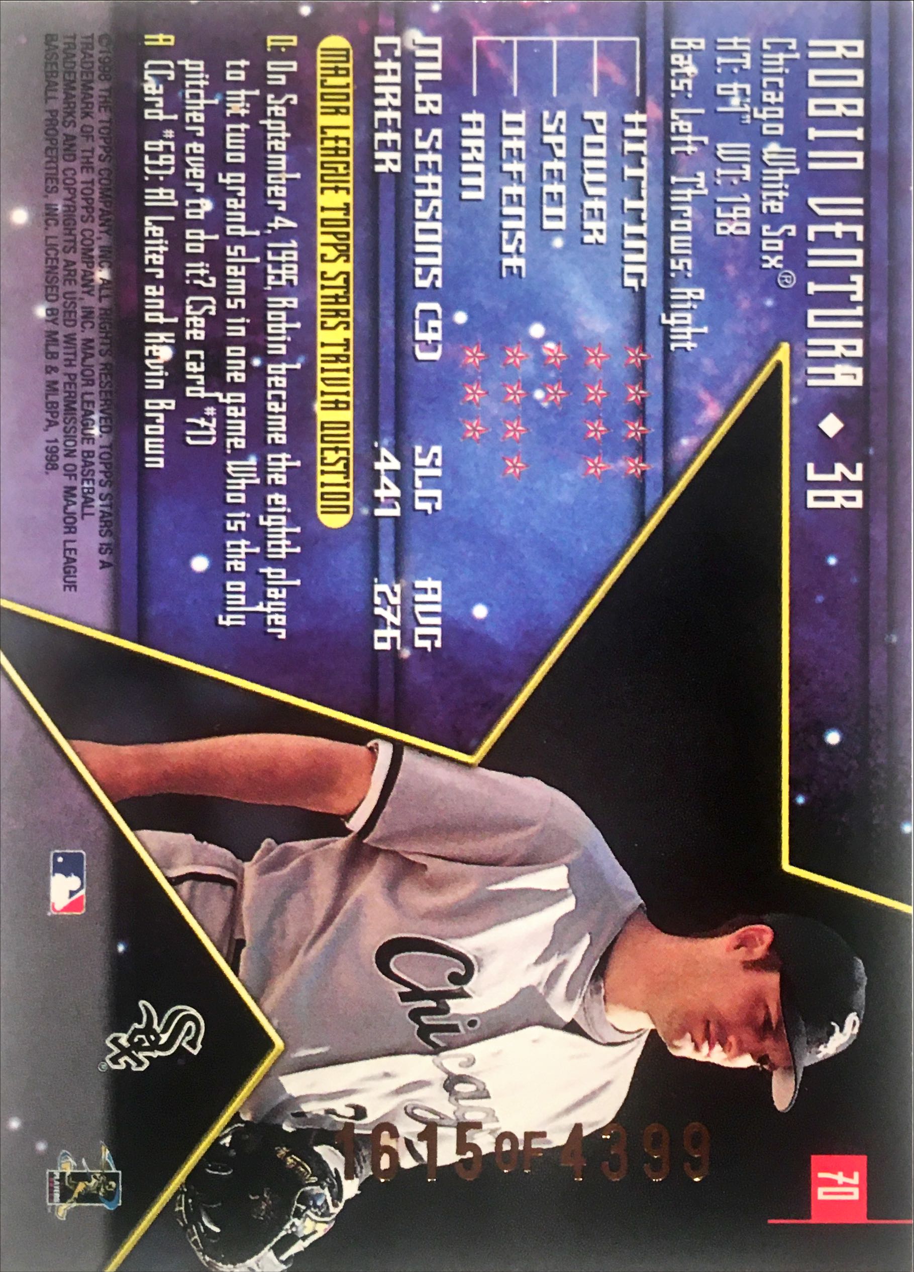 1998 Topps Stars Silver 70 back image